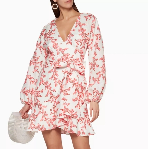 KEEPSAKE the Label Dresses & Skirts - KEEPSAKE The Label Fallen Floral 100% Linen Dress